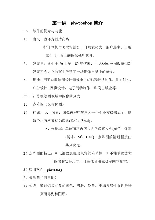 photo shop教案 第一讲