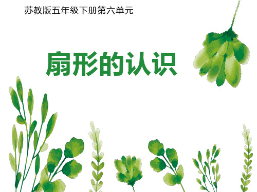新人教版小学数学《扇形》PPT优秀课件1
