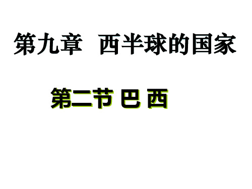 人教版《西半球的国家》优质课件1