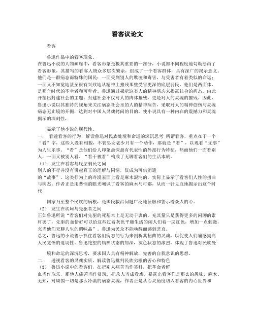 看客议论文