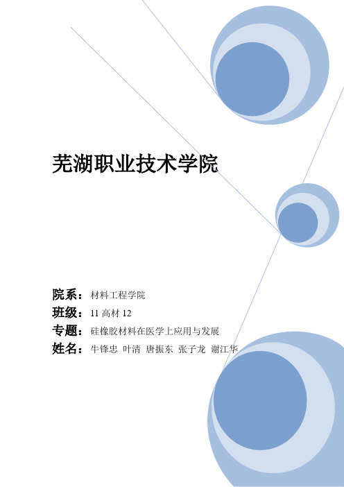 硅橡胶材料在医学上应用与发展 (1)资料