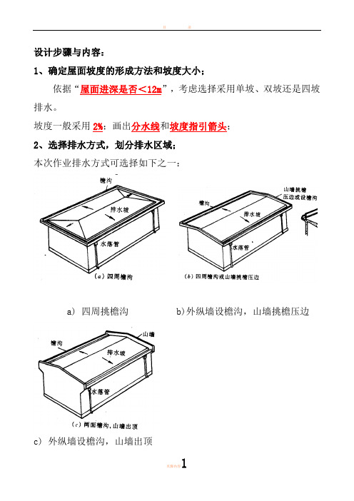 屋面平面图的主要内容、规范