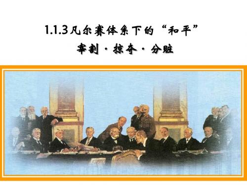 1.1.3凡尔赛体系下的和平 课件