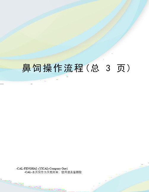 鼻饲操作流程(总3页)