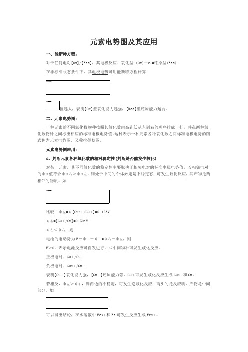 元素电势图及其应用