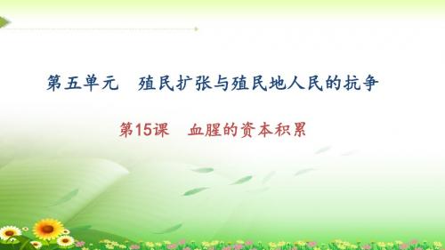 《血腥的资本积累》练习题