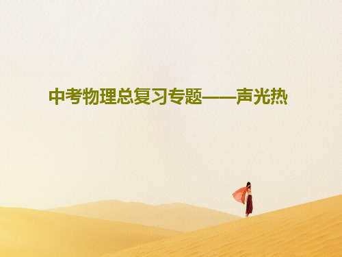 中考物理总复习专题——声光热共37页文档