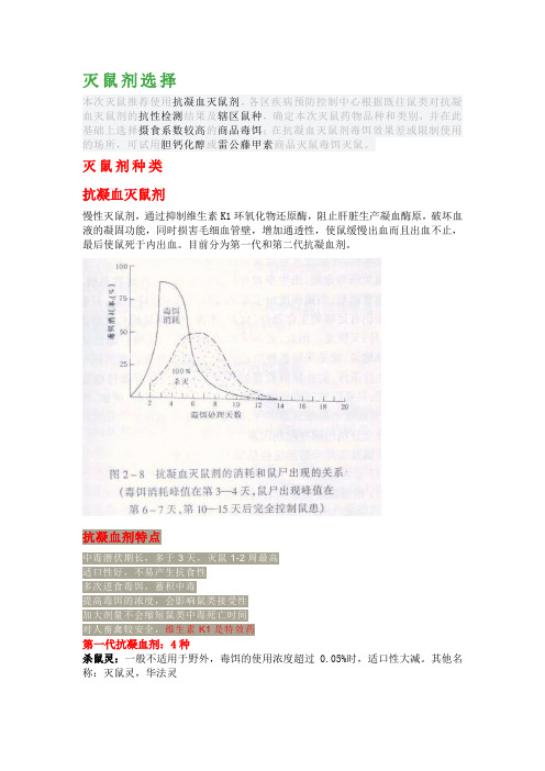 灭鼠剂选择