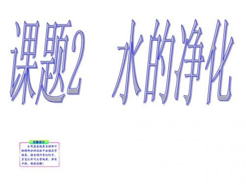 水的净化