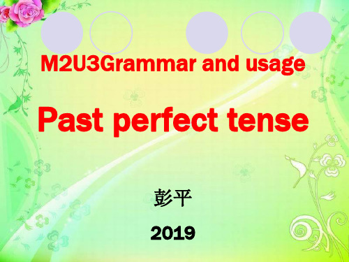 译林牛津版高中英语M2 U1 Grammar and usage 教学课件  (共16张PPT)
