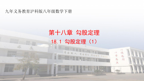 沪科版八年级下册数学《18.1勾股定理6》课件(共19张PPT)