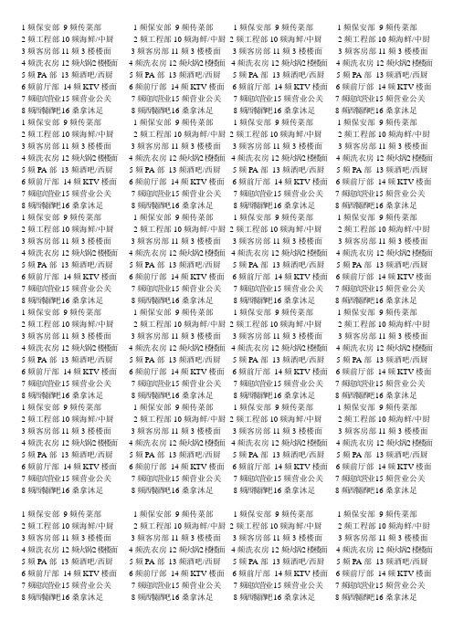对讲机频道