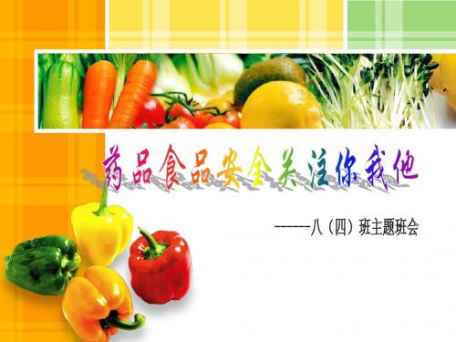 药品食品安全主题班会_(1)
