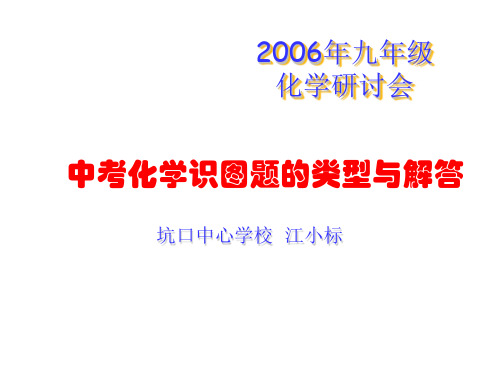 初三化学下学期化学识图题的类型与解答1737精选演示课件.ppt