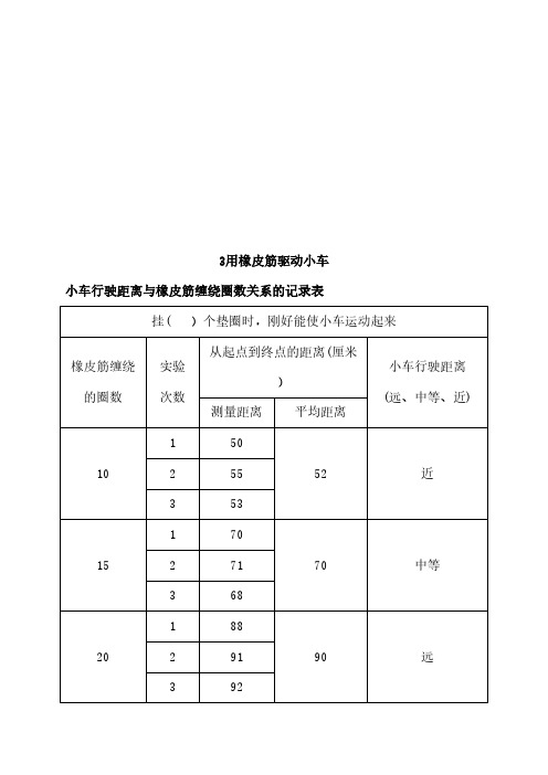 2020新教科版四年级上册科学.学生活动手册全册参考答案