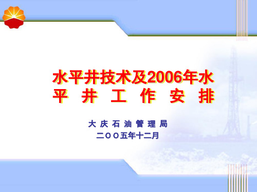 大庆石油管理局-水平井技术-文档资料