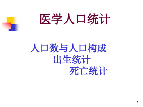 医学人口统计