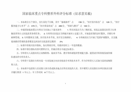 国家临床重点专科评分标准(整形外科)-新版.pdf