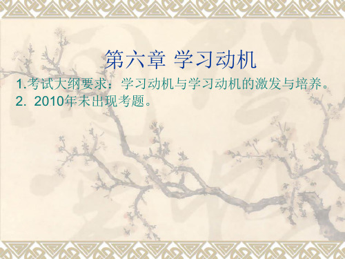 第六章 学习动机