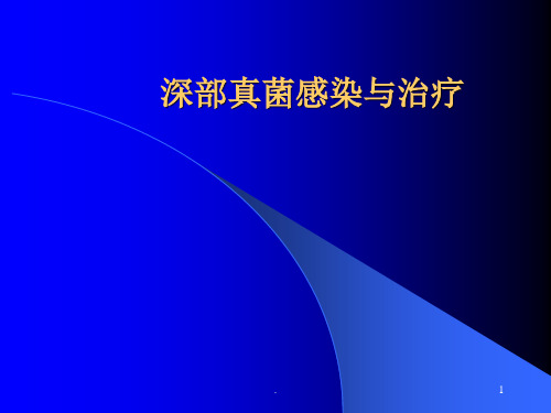 深部真菌感染与治疗ppt学习课件