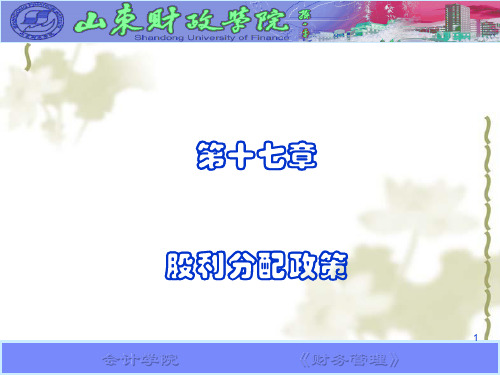 高级财务管理 人大版 第17章
