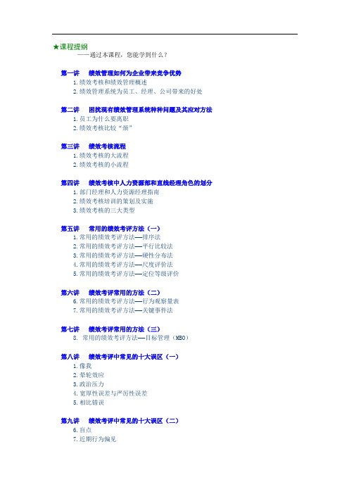 张晓彤绩效管理实务.doc