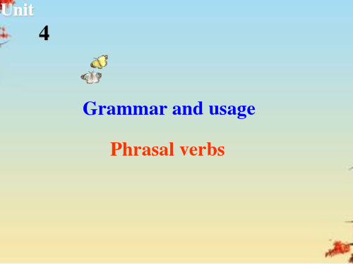 译林英语选修7Unit4Grammar and usage (共16张PPT)