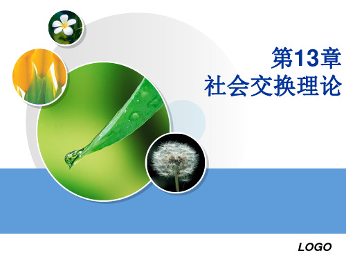 第13章 社会交换理论 西方社会学理论(侯钧生版)课件