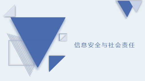 大学信息技术基础课件信息素养与信息社会责任