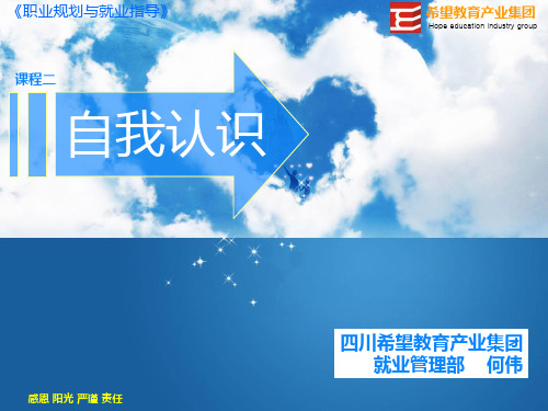 就业指导第二课  自我认识