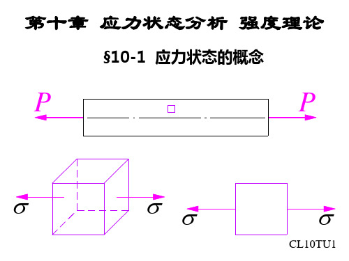第十章 -应力状态分析 强度理论(材料力学课件)