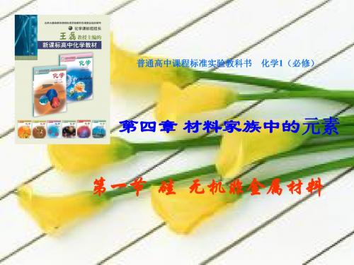 鲁科版高中化学必修一课件硅无机非金属材料1MicrosoftPowerPoint演示文稿