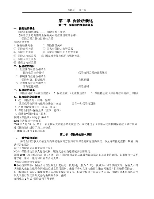 第二章 保险法概述