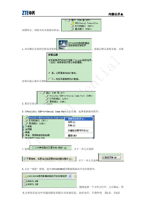 ZXV100驱动安装说明