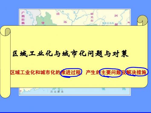 2013高考第一轮复习第40讲——区域工业化与城市化