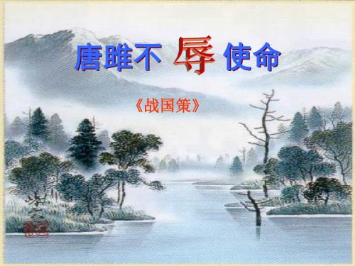 九年级语文(人教版)上册《唐雎不辱使命》ppt课件