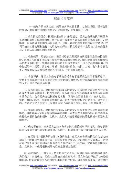 船舶拍卖流程