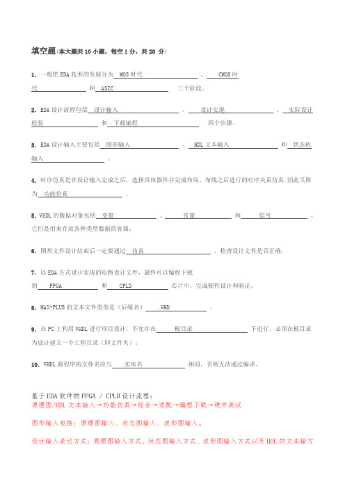 EDA复习资料