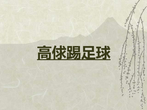 北师大版小学六年级语文上册《足球史话》精品PPT课件