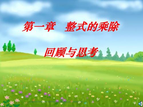 《第一章整式的运算回顾与思考》