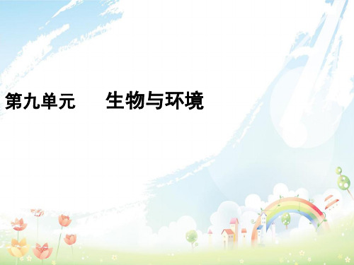 高考生物一轮复习第一部分第九单元生物与环境第30讲种群的特征与数量变化课件新人教版