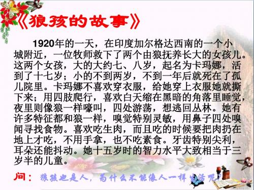 人类的生存和发展离不开人文环境ppt优秀课件 人教版