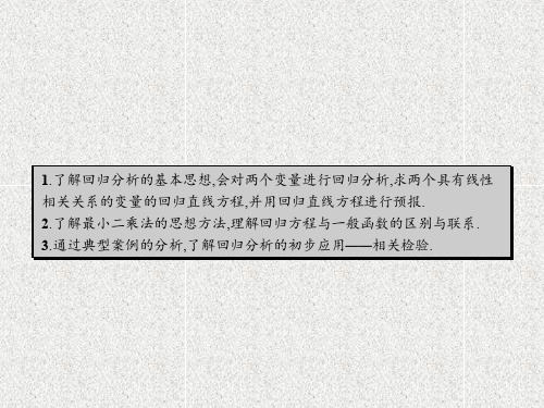 2019-2020学年苏教版选修1-2    回归分析    课件(25张)
