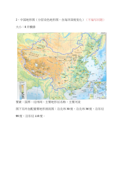 中国的地形