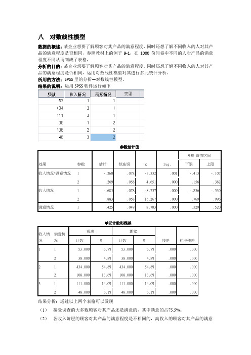 对数线性模型