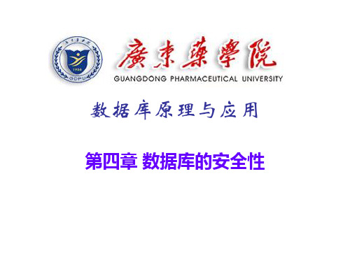DB第4章 数据库的安全性