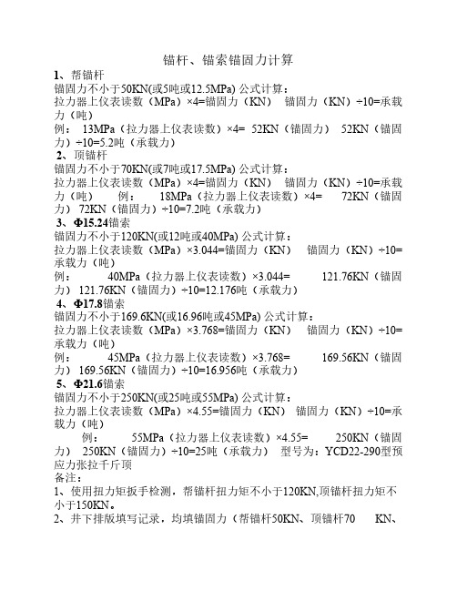 锚杆锚索