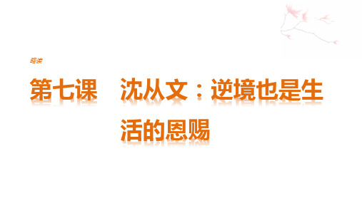人教高中选修中外传记作品集《逆境也是生活的恩赐》PPT课件 一等奖新名师优质课获奖比赛公开视频
