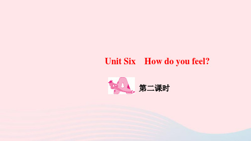 六年级英语上册Unit6HowdoyoufeelPartA第二课时作业课件人教PEP版