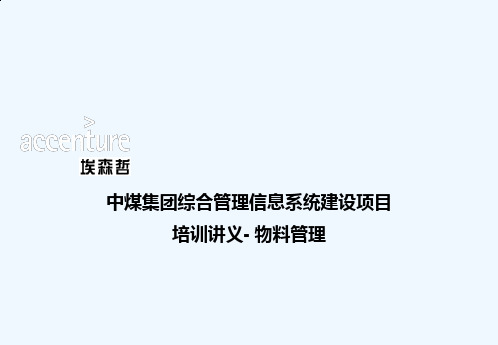 某集团综合管理信息系统建设项目培训讲义